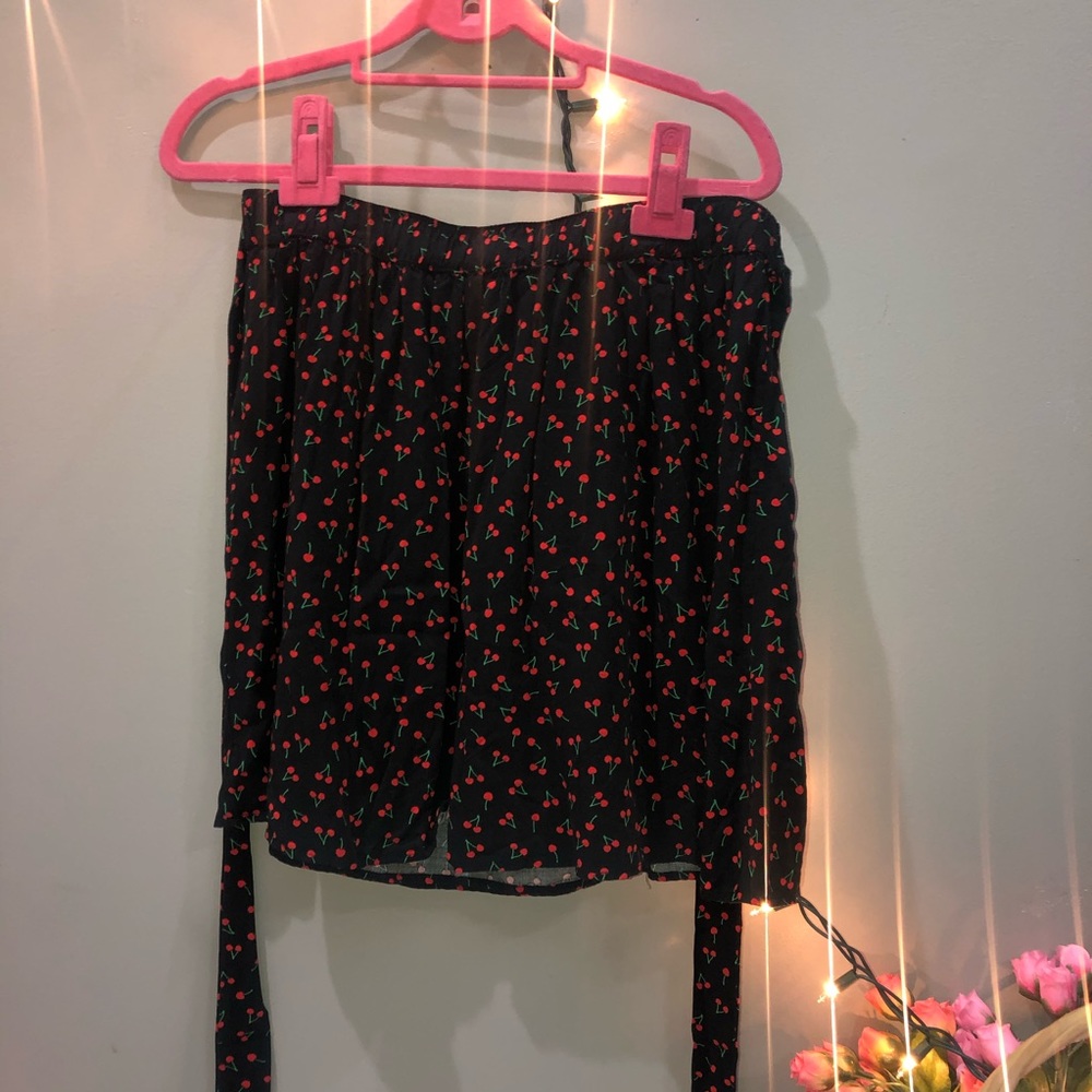 SOLD β Black Cherry Mini Skirt - Picture 8 of 8